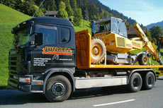 Scania avec Menzi Muck A71